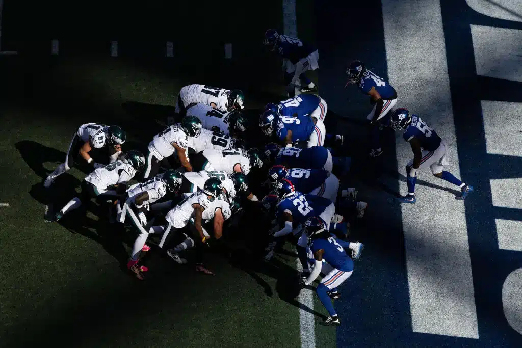 eagles doing tush push Philadelphia Eagles v New York Giants