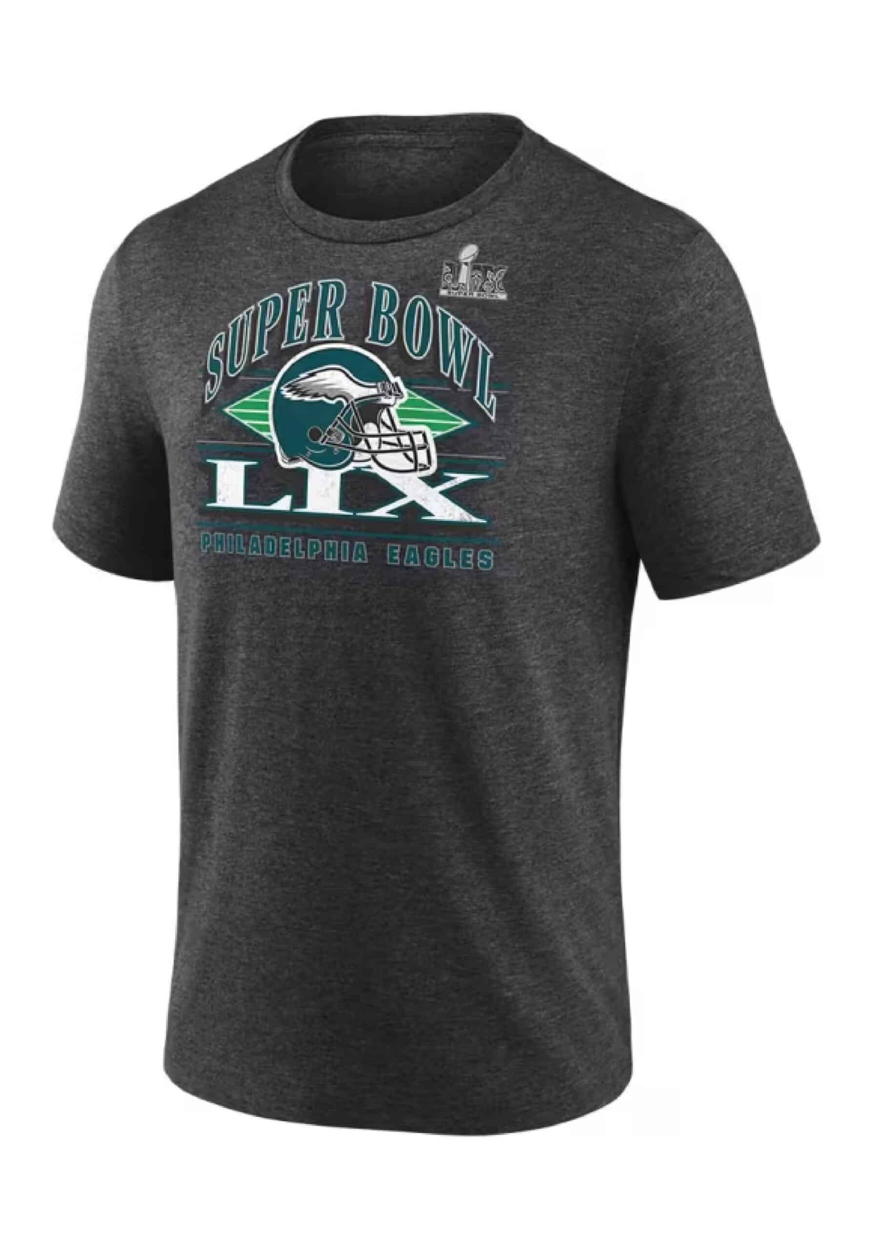 Philadelphia Eagles Grey 2024 Super Bowl Participant Short Sleeve Fashion T Shirt