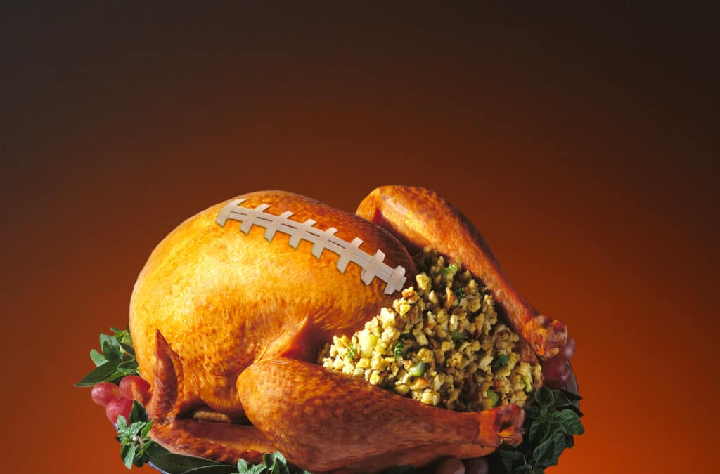 Turkey foot ball with stuffing